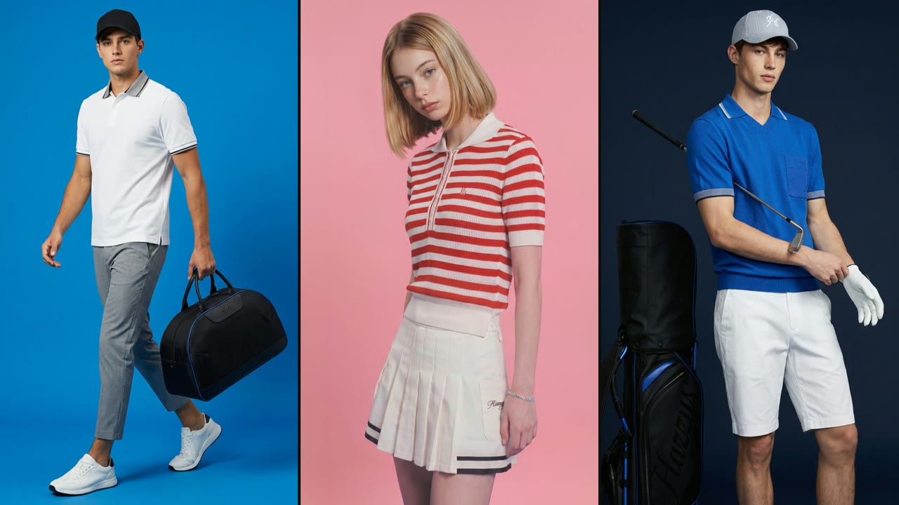 로얄네이비 웨이브 서머 — HAZZYS AI Lookbook | AI 영상 제작 blink ai. 블링크스튜디오